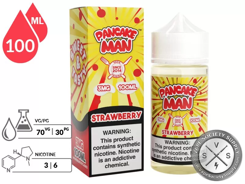 Strawberry PANCAKE MAN 100ml - Image 2