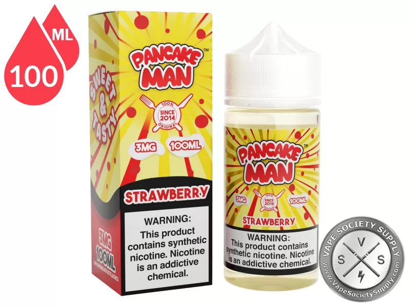 Strawberry PANCAKE MAN 100ml - Image 3