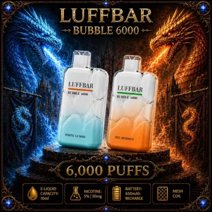 LUFFBAR Bubble 6000 - Sour Apple - Vapeciga