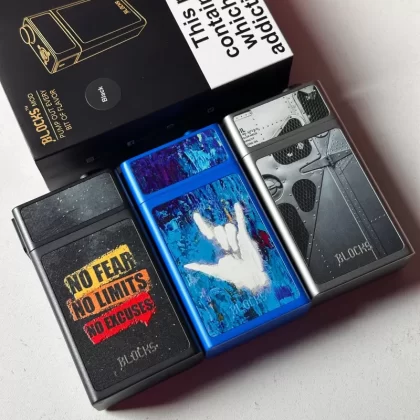 Uwell Blocks Squonk Mod - Black / Complete Set RDTA w/bf pin