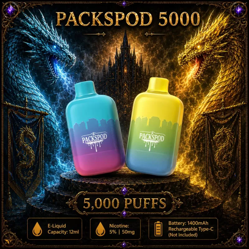 Packspod 5000 - Vanilla Custard (BLK Series)