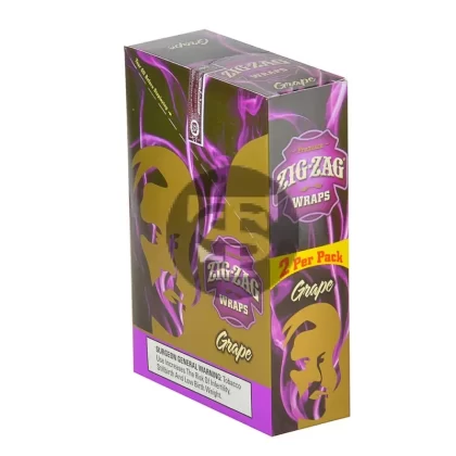 Zig Zag Wraps Premium Grape 25 Packs of 2