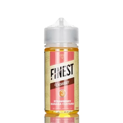 Finest E-Liquid - Desert Edition - Strawberry Banana Custard - 100mL - Eliquid.Com