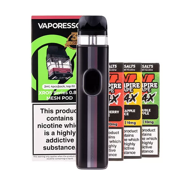 Vaporesso XROS 5 Pod Kit Bundle - Grey Silk / 0.8ohm - Image 2