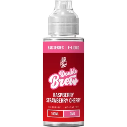 OHM BREW DOUBLE BREW RASPBERRY STRAWBERRY CHERRY 100ML SHORTFILL E-LIQUID