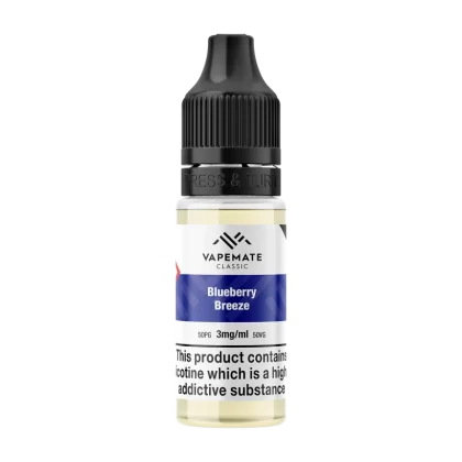 Vapemate Classic Blueberry Breeze 10ml - 12mg - Vape Product