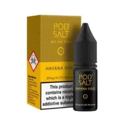 Pod Salts Havana Gold 10ml Nic Salt Eliquid