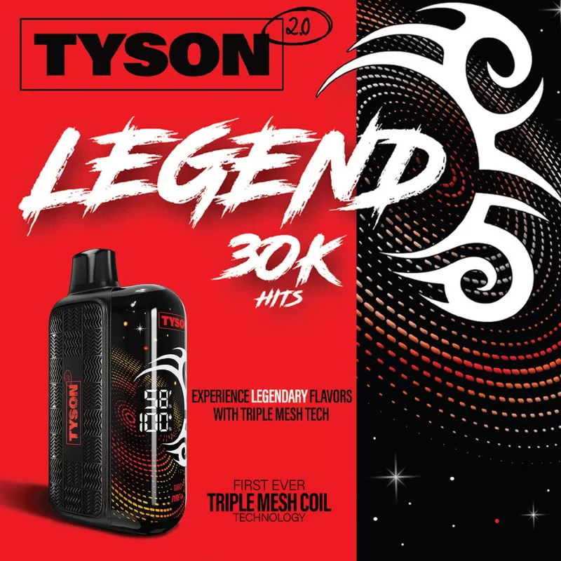 Tyson 2.0 "LEGEND" 30K Disposable Device – 30,000 Puffs - Frozen Blueberry
