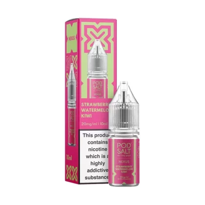 Pod Salt Nexus Strawberry Watermelon Kiwi Nic Salt - 10mg - Vape Product (723172)