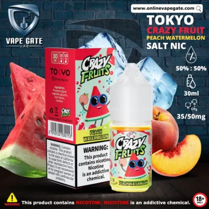 Tokyo Crazy Fruits Peach Watermelon Saltnic 30ml