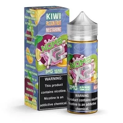 120ML | Kiwi Passion Fruit Nectarine by Noms X2 - Size#120ML~Strength#00MG>03MG>06MG (90D5AA)