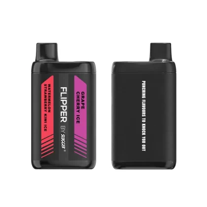 Flipper Disposable Vape -Watermelon Strawberry Kiwi Ice+Grape Cherry Ice 40mg (12000 Puffs)