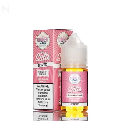 Dinner Lady Salt - Strawberry Meringue - 30ml - 25mg