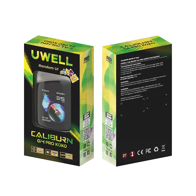 Uwell Caliburn G4 Pro Koko Pod Kit 35W - Mirror Silver - Image 3