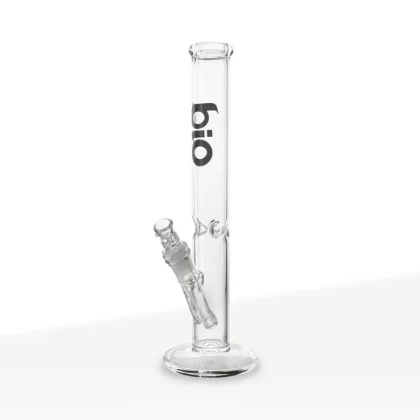 BIO Glass | 38 Special Classic Straight Water Pipe | 12″ – 14mm – Various Colors