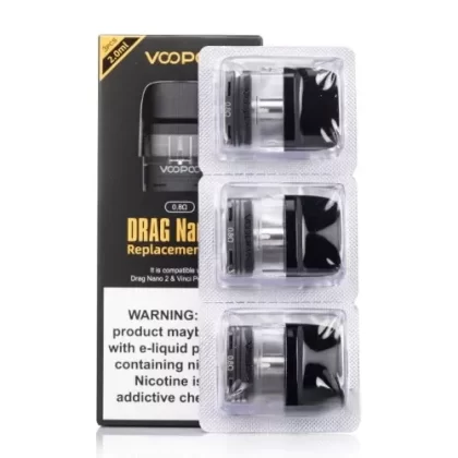 VOOPOO Drag Nano 2 Replacement Pods - 0.8 MESH Pod; Vape Product