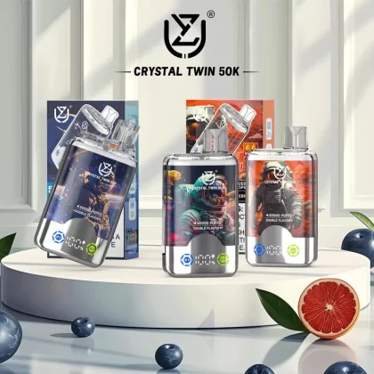 UZY Crystal Twin 50K Dual-Flavor Disposable Vape - Vapeq10