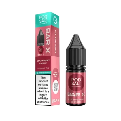 Pod Salt Bar Salt X Nic Salt E-Liquid Strawberry Cherry - 20mg