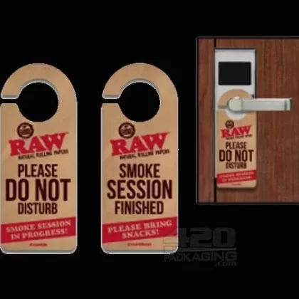 Raw “Do Not Disturb” Door Handle Sign - Vape Store