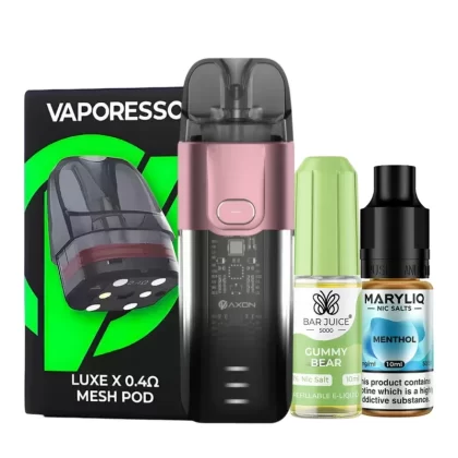 Vaporesso LUXE XR Pod Kit Bundle - Choose#Silver>Pink>Black>Gold>Galaxy Blue>Galaxy Purple>Galaxy Red