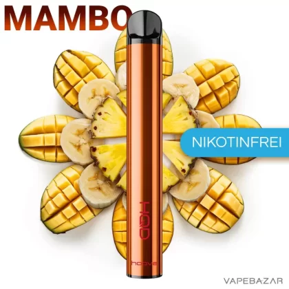 HQD Hoova Einweg E-Zigarette – Mambo – Nikotinfrei - 0mg/ml / 2ml / Tropischer Fruchtmix