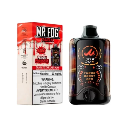 Mr Fog Aura 60K Disposable Vape Nicotine Free – Peach Paradise - NICOTINE FREE (ONT-TAX)