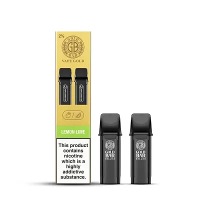 Gold Bar Reload Lemon Lime Prefilled Vape Pods 20mg – 2 x Pods
