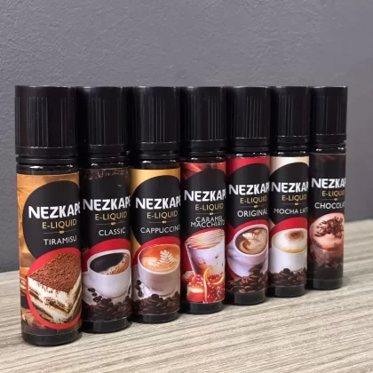 Nezkape 65ml 60/40 Pod Friendly w/ real coffee beans - Caramel Macchiato / 36mg