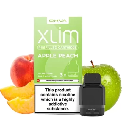 Oxva Xlim Prefilled E-Liquid Pod Cartridges - Apple Peach