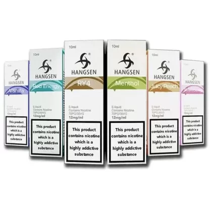 Hangsen 10ml e Liquid e Juice Refill Vape 3mg 6mg 12mg 18mg – Pack of 20x New Flavors