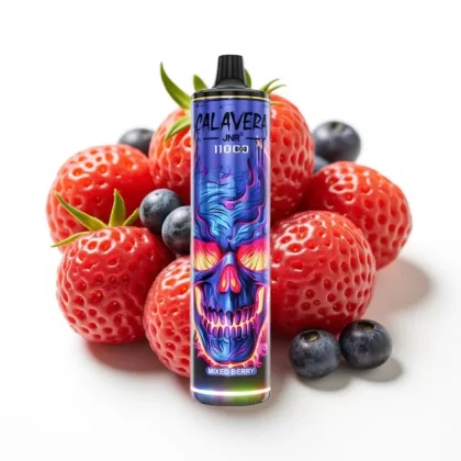 JNR Calavera 11000 Puffs Tipo-C 850mAh 21ml 1.0ohm Bayas Mixtas - Fumotvapemexico
