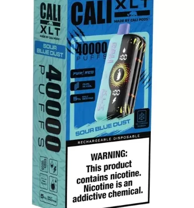 Cali XLT Disposable [40,000 puffs] – Sour Blue Dust - Ejuicewarehouse