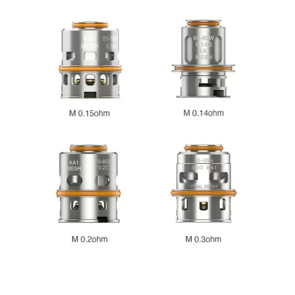 Geek Vape M Series Replacement Coils – 0.14/0.3/0.2/0.15 OHM (pack of 5)