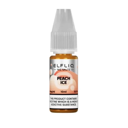 Elfliq Peach Ice 10mg Salt Nicotine E Liquid