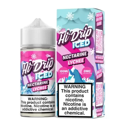 Hi-Drip Iced Nectarine Lychee 100ml Vape Juice - Eightvape