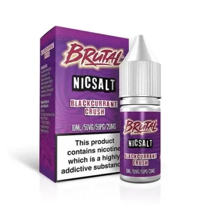 Just Juice Brutal Drinks 10ml Nic Salt E-Liquid - Nic Salt Strength#10mg>20mg~Flavour#Blackcurrant Crush>Brutal Bull>Frozen Mojito>Mango Lassi>Pina Colada (930003)