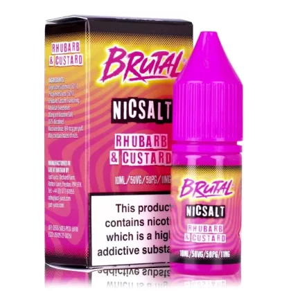 Rhubarb And Custard By Brutal Salt 10ml - Nicotine Strength#11mg (Salt)>20mg (Salt) (89F2F6)