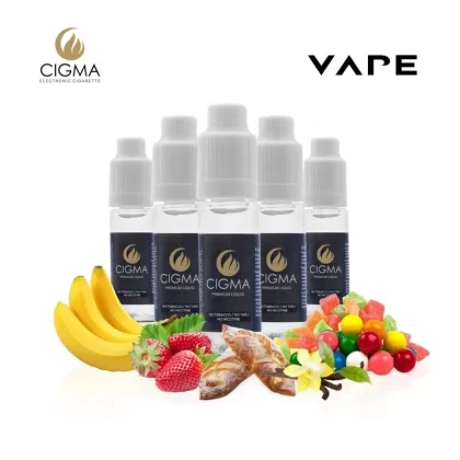 Cigma e-Liquid – Candy Store Mix 0mg 10ml Bottle x 5 Pack | Cigee