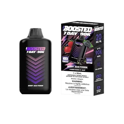Vape jetable Boosted 7 jours 90 000 bouffées