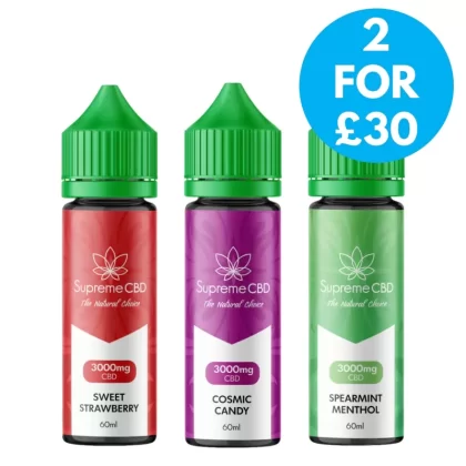 Supreme CBD 3000mg E-Liquid 60ml - Vape Co