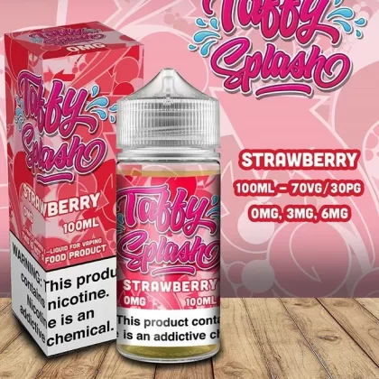 Taffy Splash Strawberry 100ml - Strength#0mg>3mg (AAAF17)