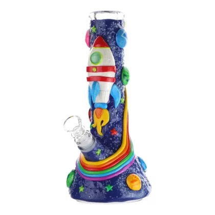 GITD Ground Control Beaker Bong – 10in - Ejuicewarehouse