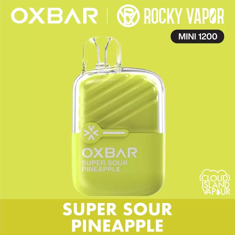 Rocky Vapor Oxbar Mini 1200 Disposable Vape – Super Sour Pineapple