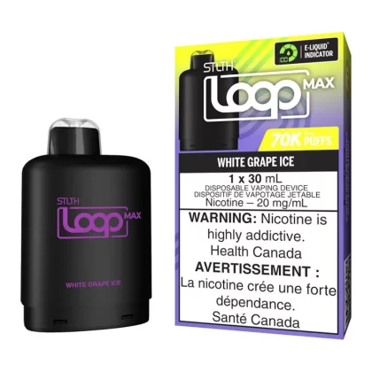 STLTH Loop Max E-Liquid Pod Pack - White Grape Ice - 20mg/ml