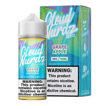 Grape Apple Iced by Cloud Nurdz 100ml - Vape Product, Vape Product