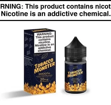 SMOOTH BY TOBACCO MONSTER SALT NIC 30ML - Vapejuice