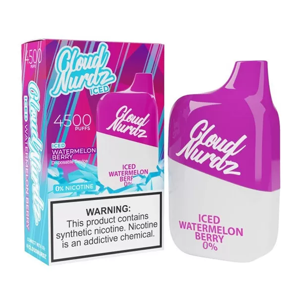 Cloud Nurdz 0% Disposable *** - Watermelon Berry - Image 2