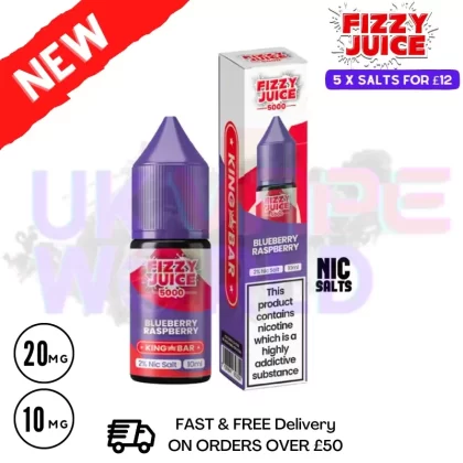 Fizzy Juice 5000 Nic Salt Blueberry Raspberry 10ML E-liquid