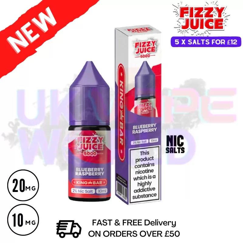 Fizzy Juice 5000 Nic Salt Blueberry Raspberry 10ML E-liquid