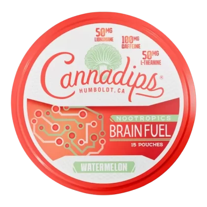 Watermelon CANNADIPS Brain Fuel Pouches - Customer Group#VAP~Strength#100mg~Size#Single>5 Pack